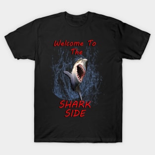 Graphic Design: Great White Shark Design, Welcome To The Dark Side T-Shirt